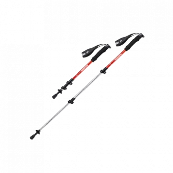 Треккинговая палка Naturehike ST01 6061 AL с 3 узлами 50-100 Red, 6927595720288
